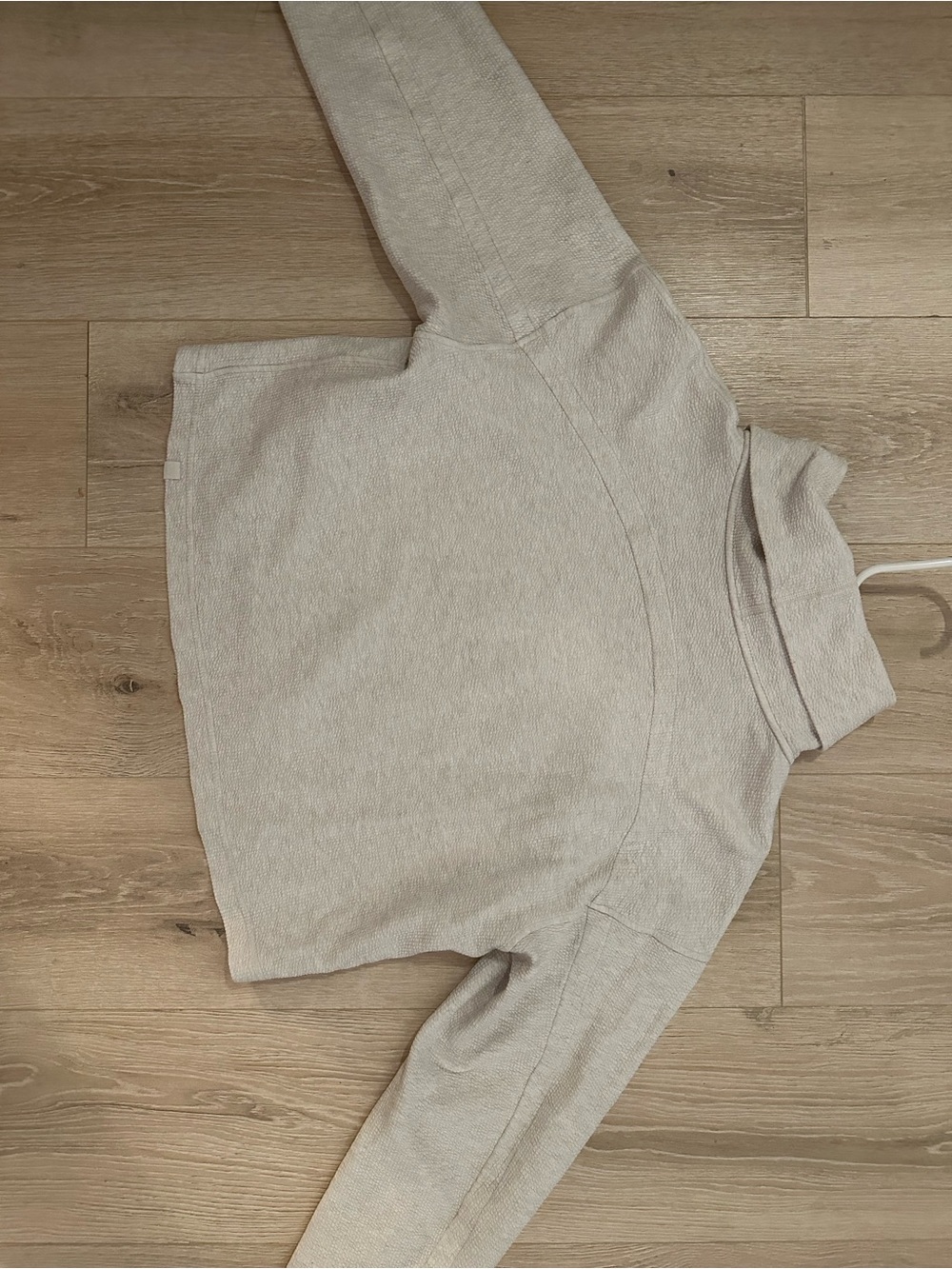 lululemon athletica Cream Textured Funnel-Neck Pullover